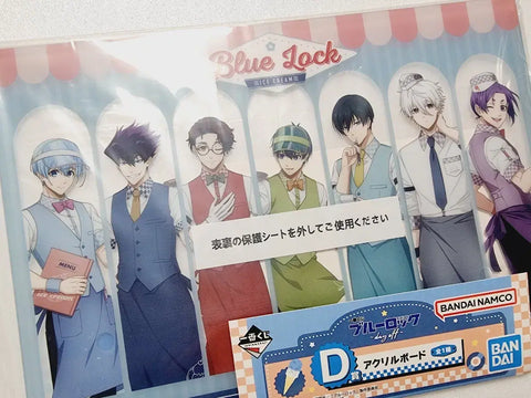 Blue Lock Kuji Day Off Bảng acrylic chưa mở Nagi Reo Isagi Rin Hiori