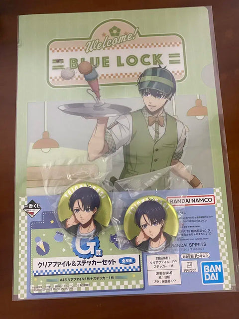 Blue Lock Ichiban Kuji Day Off set Isagi G prize H prize Can Badge Transfer Sale