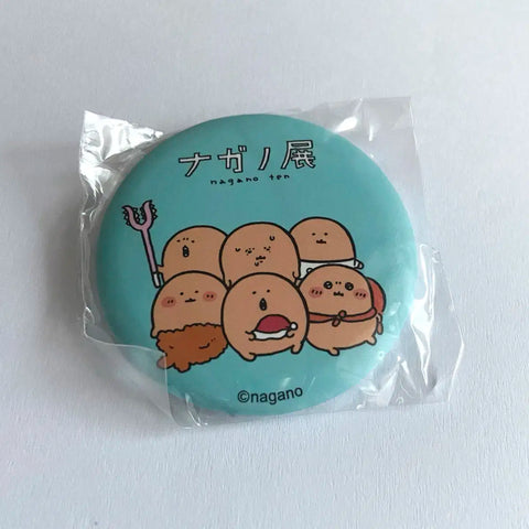 Nagano Joke Bear Mole Croquette Can Badge