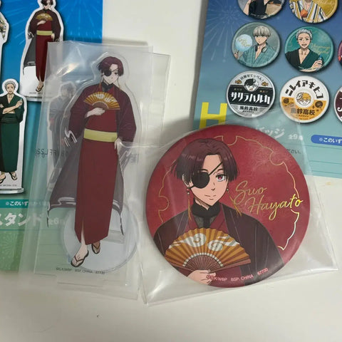 Wind Breaker Kuji F Prize Acrylic, H Prize Can Badge, Suo Transfer