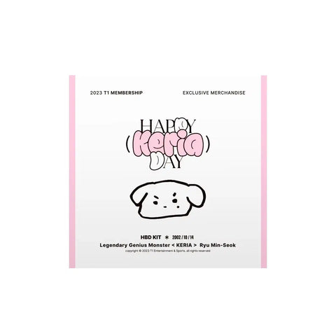 2023 T1 Keria Birthday Package T1 Keria