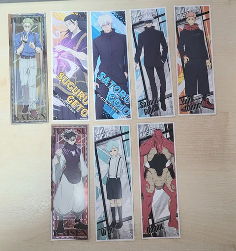 Jujutsu Kaisen Long Stickers 8-Piece Set Gojo Geto Yuji Nanami etc.