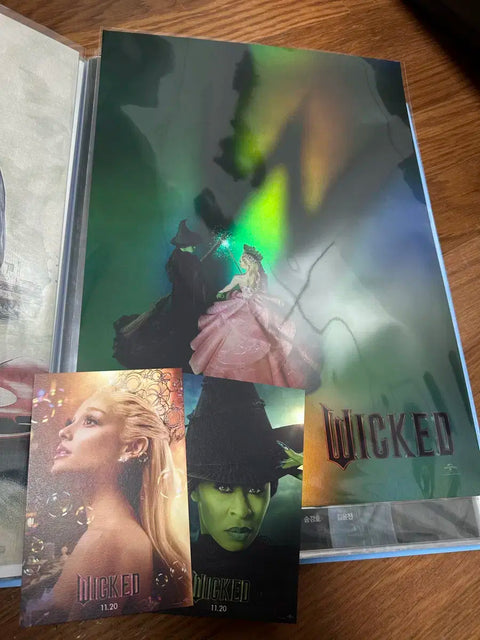 Wicked Official Light Stick Screening Poster + Postcard Set