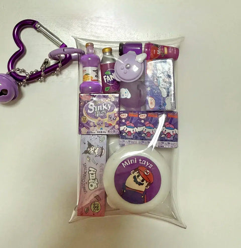 Japan Gacha Pouch Sanrio Food Model Gacha Pouch Keyring Goods Mini Figure