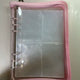 Pink zipper binder