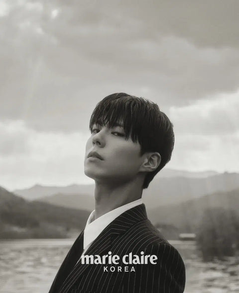 Selling Marie Claire magazine with Park Bo-gum on the cover.