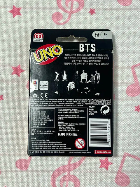 BTS Uno Game Cards