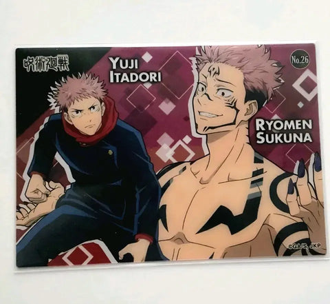 Jujutsu Kaisen Yuji Itadori & Sukuna Clear Card for Sale