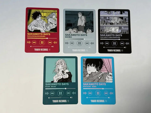 Sakamoto Days Tower Records Paper Card