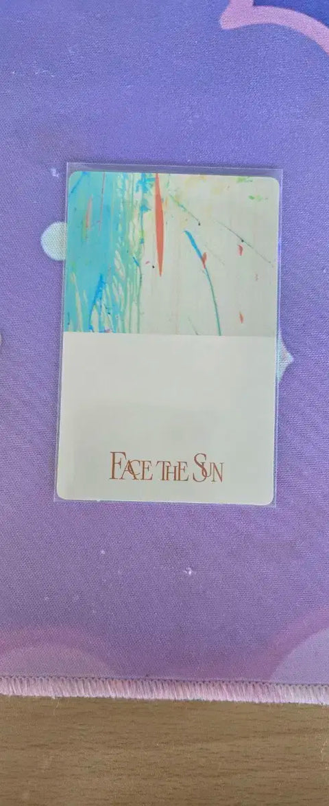 Seventeen Jeonghan Face The Sun photocard