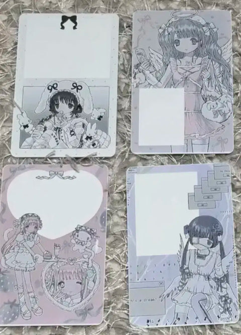 Milky Heart Creamy Mina Card Stickers ID Photos Postcards Bundle