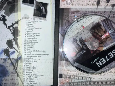 Movie Seven, 12 Monkeys Brad Pitt DVD bundle