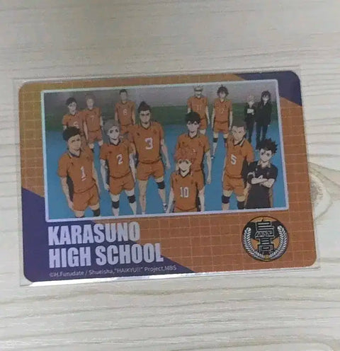 Haikyuu!! Pop-Up Training Hard Photo Card Karasuno
