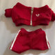 20cm doll clothes cotton doll Adidas tracksuit jersey set red