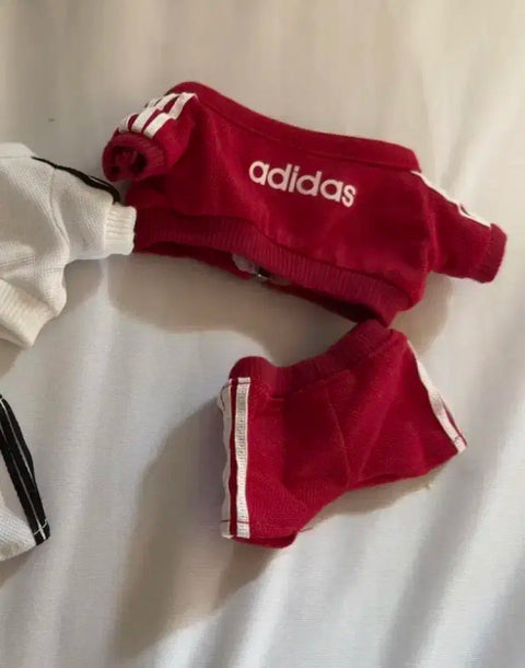 20cm doll clothes cotton doll Adidas tracksuit jersey set red