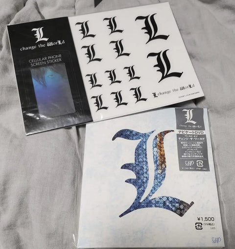 Death Note L Lawliet DVD Stickers Bundle