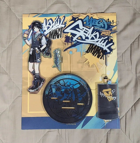 Genshin Impact Wanderer Mega Coffee Collaboration Acrylic Stand
