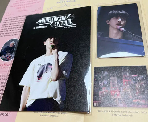 Run Seokjin ep. Tour in Amsterdam Live Viewing Special Benefit Postcard and Plastic Photocard