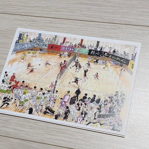 Unofficial Haikyuu postcards Karasuno Nekoma Aobajohsai