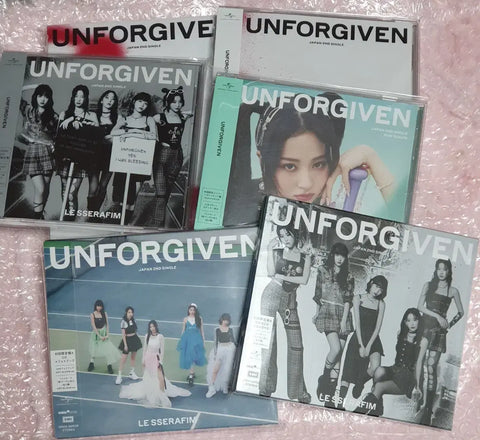 LE SSERAFIM Japanese Unforgiven Yunjin PC Full Set (6 cards total)