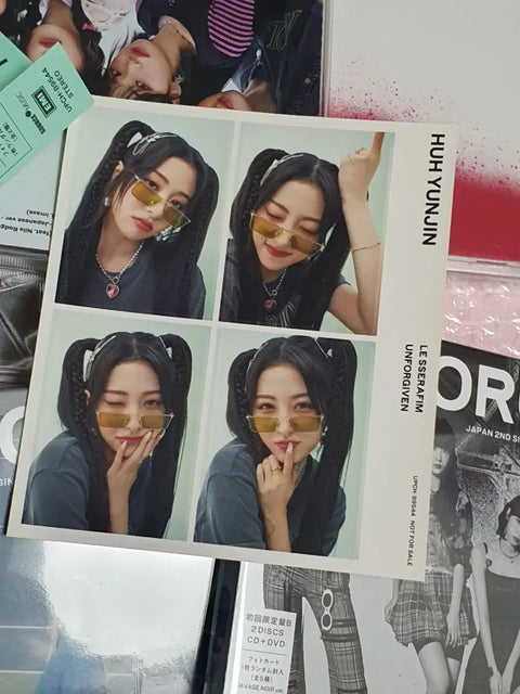 LE SSERAFIM Japanese Unforgiven Yunjin PC Full Set (6 cards total)