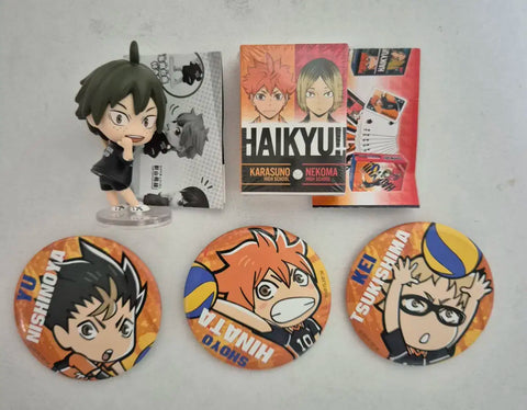 Haikyu!! Bộ thẻ bài Bakar bằng acrylic gắn thẻ tên Gacha