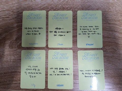 NMIXX first fan meeting entrance photocard
