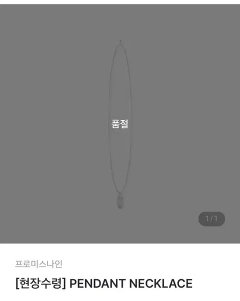 promis_9 concert necklace, unopened