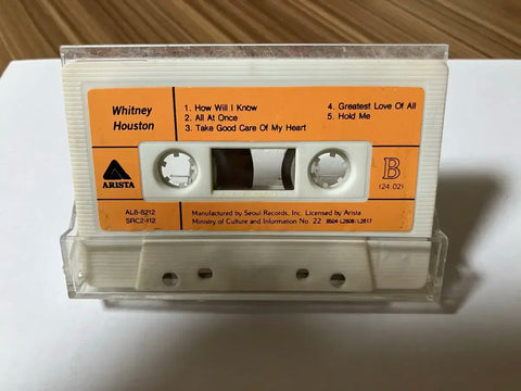 Whitney Houston Debut Album Cassette Tape