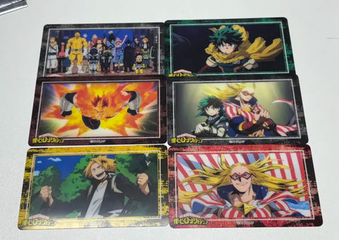 New (Unused) My Hero Academia Photocards Bundle: Midoriya, Endeavor, Kaminari