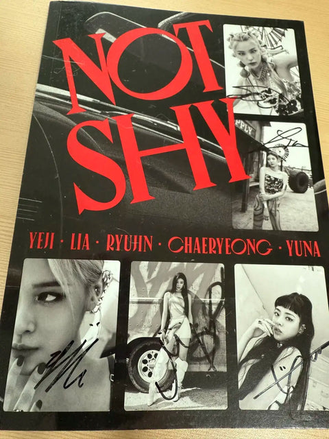 ITZY Not Shy signed album