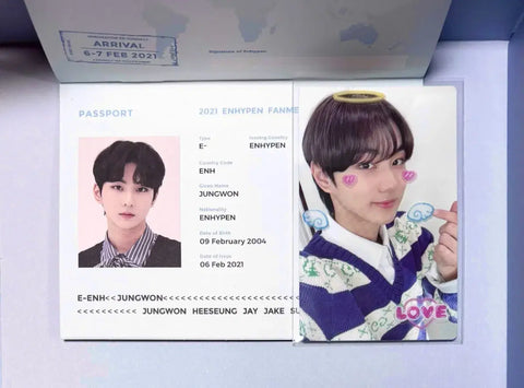 ENHYPEN Yang Jungwon EN-CONNECT DVD Passport Photocard Transfer