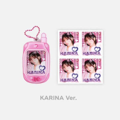 aespa Karina Retro Keyring Set Pop-up Transfer