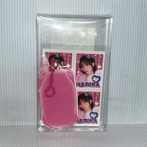 aespa Karina Retro Keyring Set Pop-up Transfer