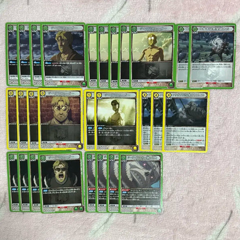 Attack on Titan Zeke Yeager Beast Titan Union Arena Card Series 1 & 2 Bundle