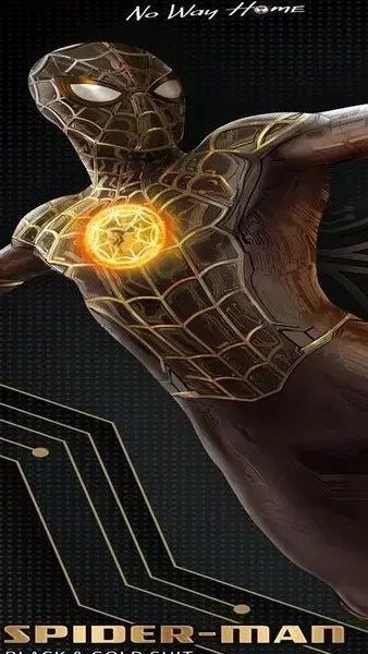 ZDTOYS Spider-Man Black Gold Suit Figure