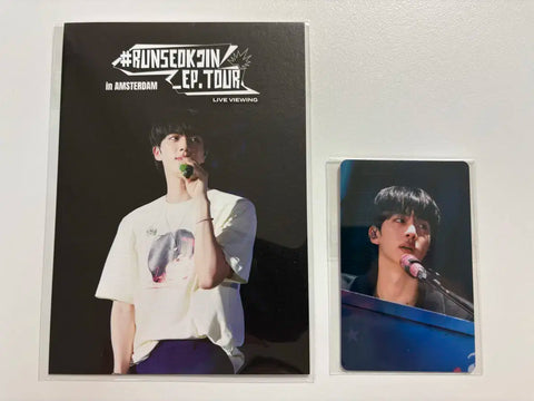 Run Seokjin live viewing special gift postcard, photo card set
