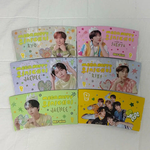 NCT WISH, N Wish, Mega Coffee, Birthday Cup Holder, Sakuya, Ryo, Riku, Jaehee, Group