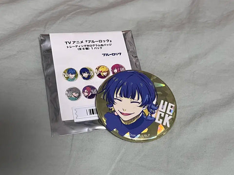 Blue Lock Bachira Meguru Trading Hologram Can Badge Pin Badge