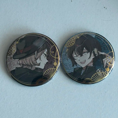 Bungo Stray Dogs Harukawa 35 Dazai Chuuya Can Badge Bundle