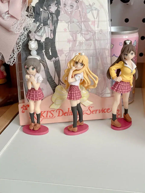 Perverted smiling retro bishoujo gyaru figure lot