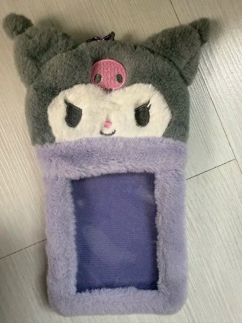 Kuromi fur photocard holder transfer Sanrio photocard holder