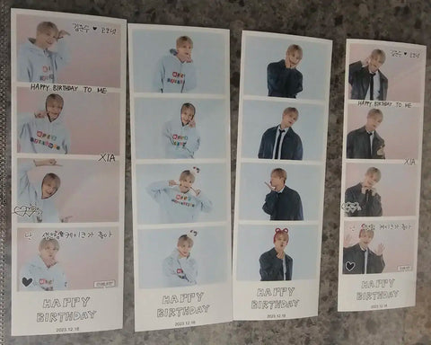 Kim Junsu life four-cut photos, 4 sheets