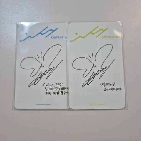 Taeyeon WHY Fan Union Group Order Photocard Bundle