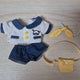 10cm kindergarten uniform cotton doll clothes