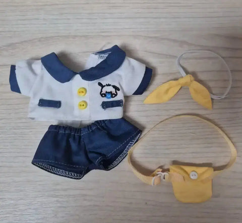 10cm kindergarten uniform cotton doll clothes