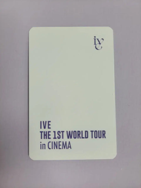 IVE World Tour Cinema Pop-up Photocard Pouch Rei Special Photocard