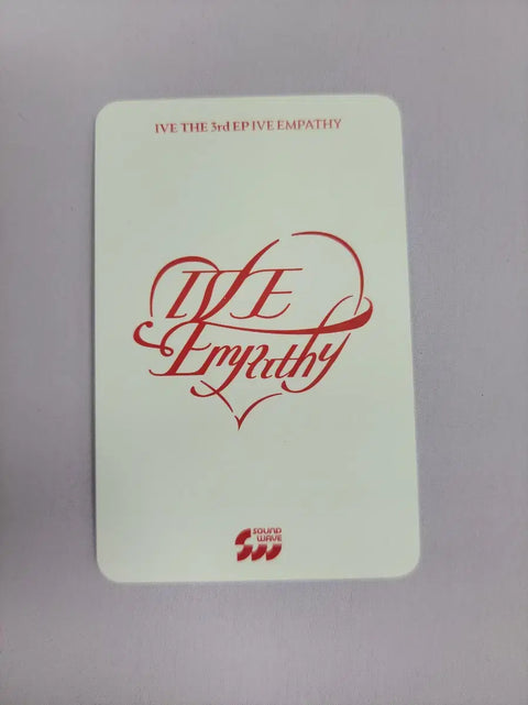 IVE Fan Concert Soundwave Heart Topper Lucky Draw Rei Photocard Transfer