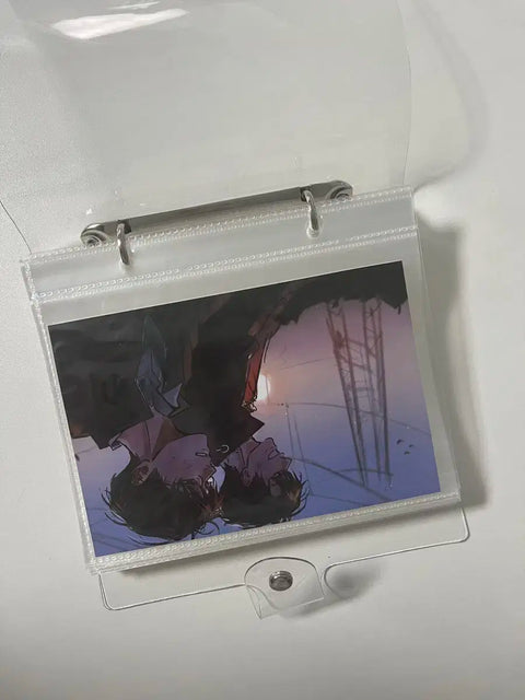 2-hole transparent photocard binder postcard binder