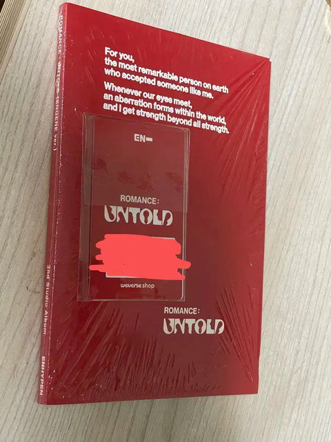 ENHYPEN Romance Untold Engine ver. Unopened with Weverse POB